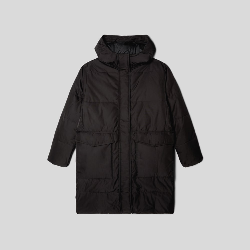 Everlane Black THE LONG PUFFER